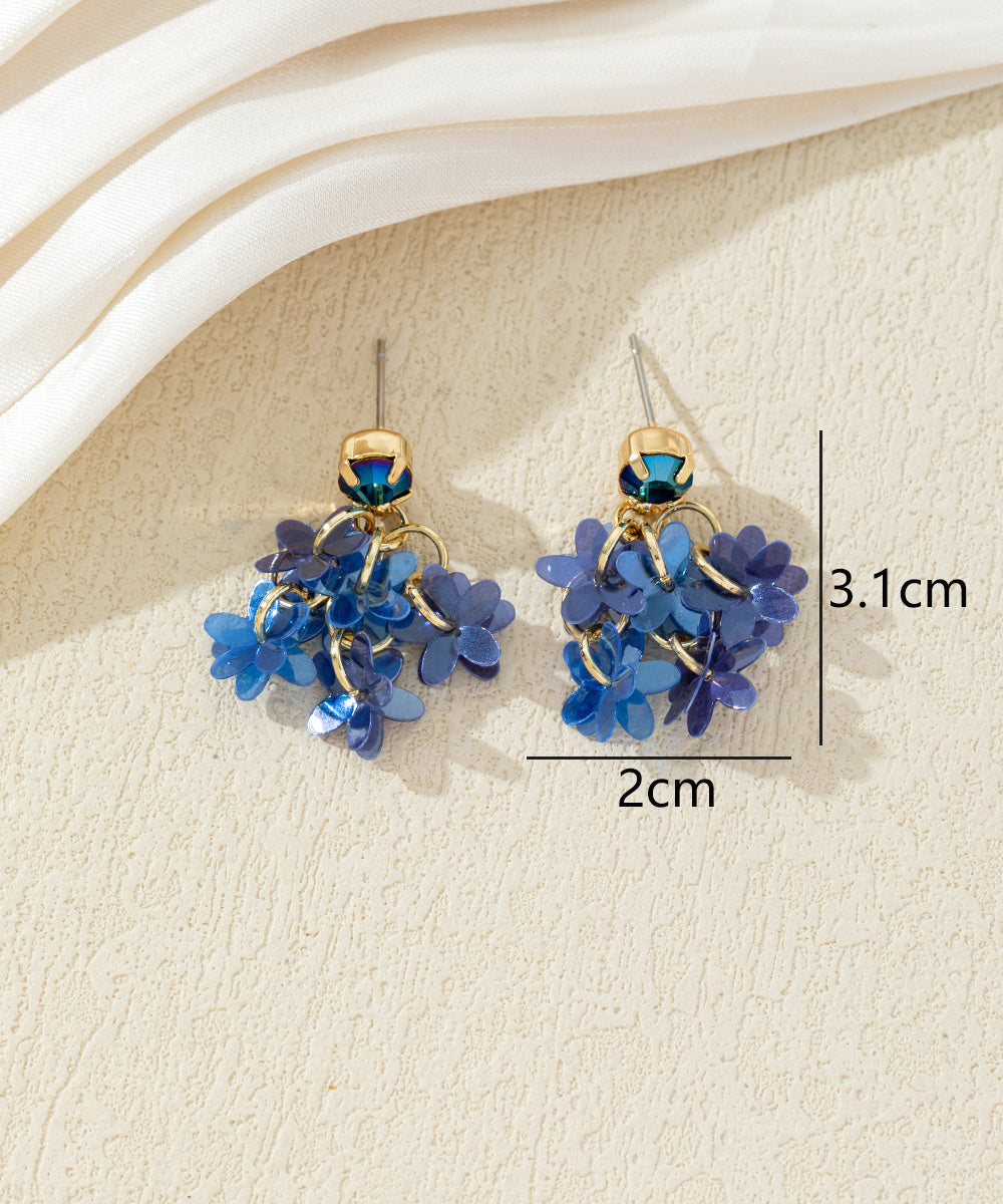 Boucles d’oreilles fleuries colorées – 27AHBOL005