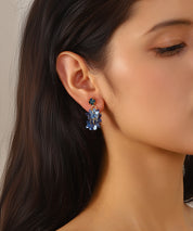 Boucles d’oreilles fleuries colorées – 27AHBOL005