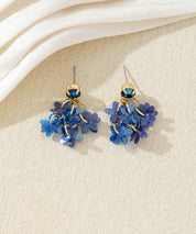 Boucles d’oreilles fleuries colorées – 27AHBOL005