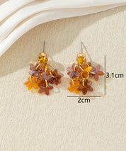Boucles d’oreilles fleuries colorées – 27AHBOL005