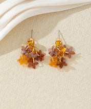 Boucles d’oreilles fleuries colorées – 27AHBOL005