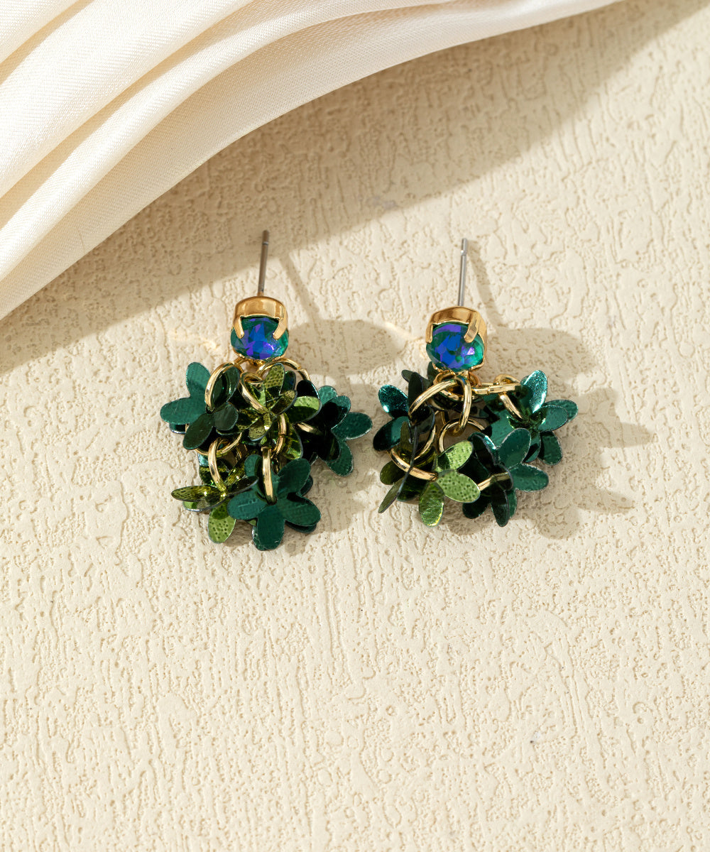 Boucles d’oreilles fleuries colorées – 27AHBOL005