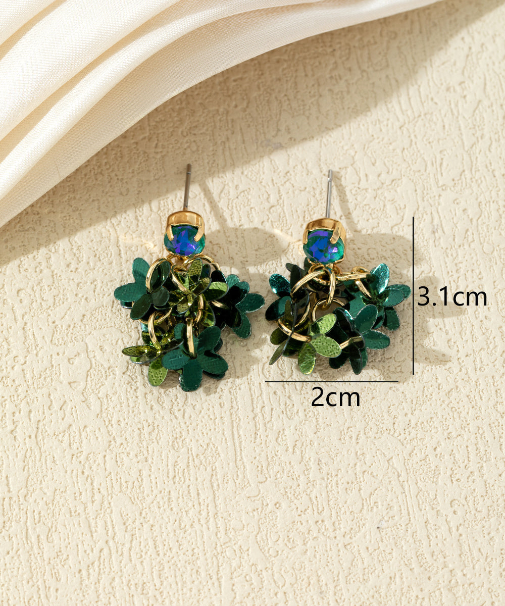 Boucles d’oreilles fleuries colorées – 27AHBOL005