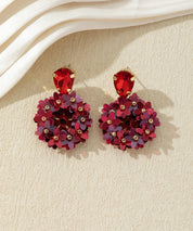 Boucles d’oreilles pendantes fleuries – 27AHBOL006