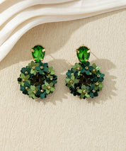 Boucles d’oreilles pendantes fleuries – 27AHBOL006