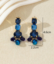 Boucles d’oreilles clous colorées – 27AHBOL007