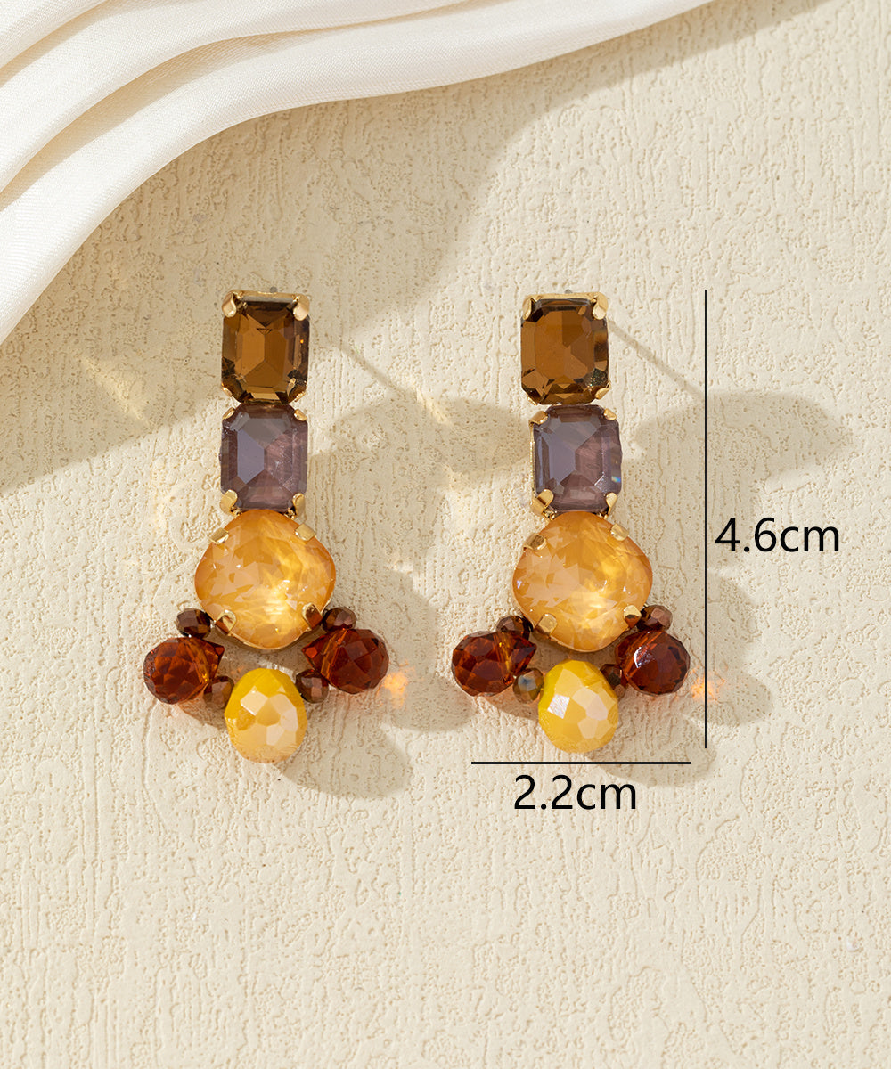 Boucles d’oreilles clous colorées – 27AHBOL007