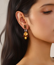 Boucles d’oreilles clous colorées – 27AHBOL007