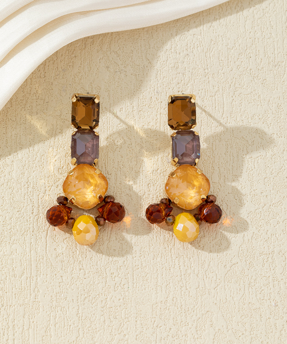 Boucles d’oreilles clous colorées – 27AHBOL007
