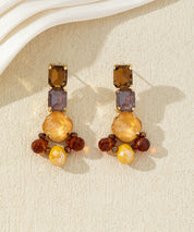 Boucles d’oreilles clous colorées – 27AHBOL007
