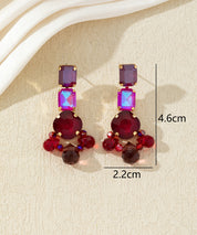 Boucles d’oreilles clous colorées – 27AHBOL007