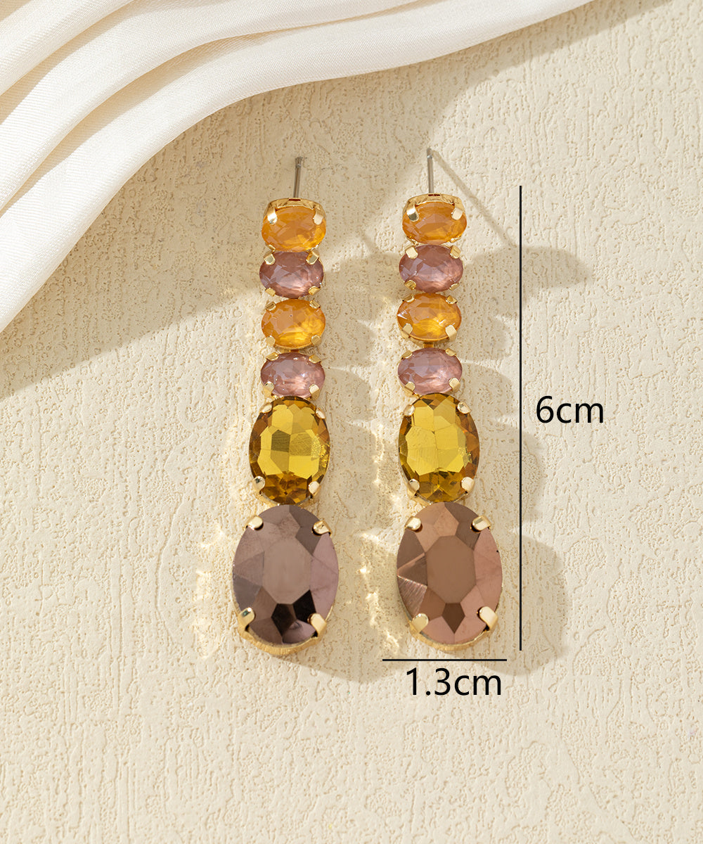 Boucles d’oreilles pendantes colorées – 27AHBOL008
