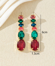 Boucles d’oreilles pendantes colorées – 27AHBOL008