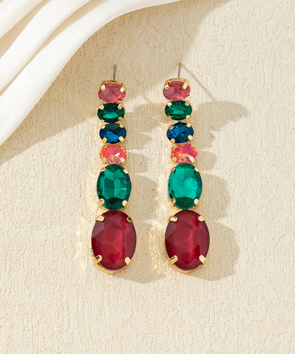 Boucles d’oreilles pendantes colorées – 27AHBOL008