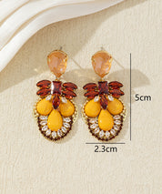 Boucles d’oreilles pendantes ornées de cristaux – 27AHBOL010