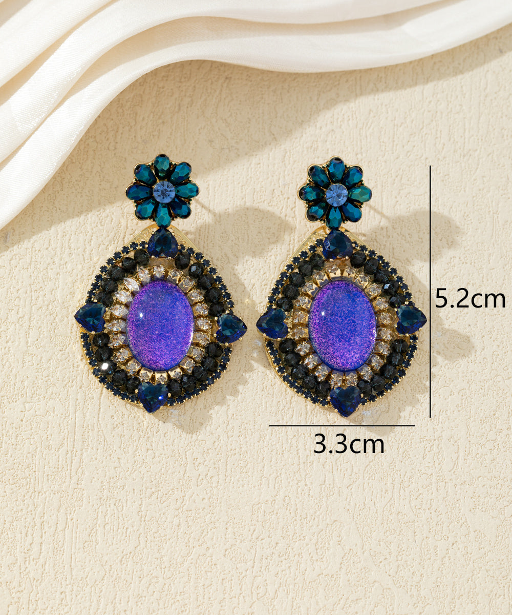 Boucles d’oreilles pendantes colorées – 27AHBOL011