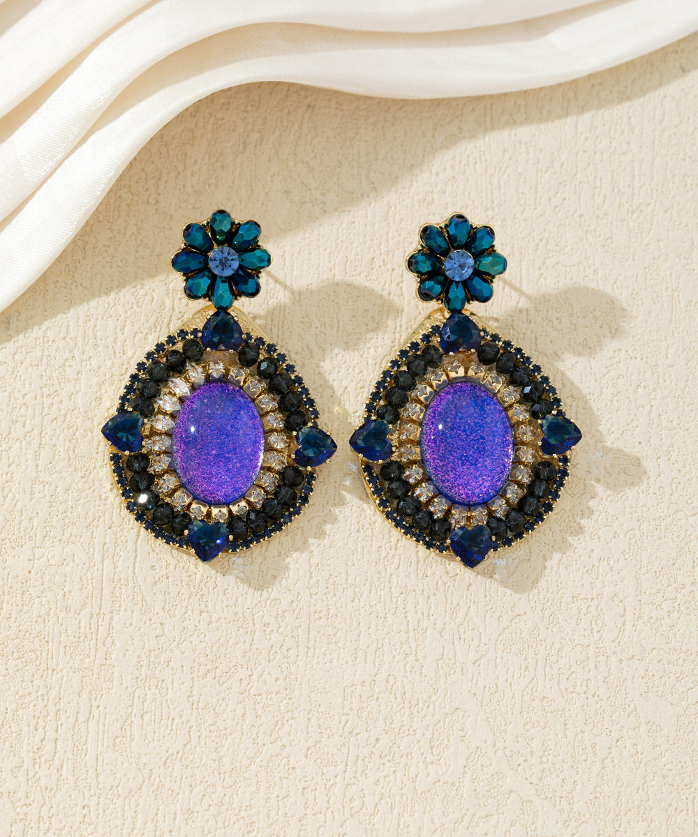 Boucles d’oreilles pendantes colorées – 27AHBOL011