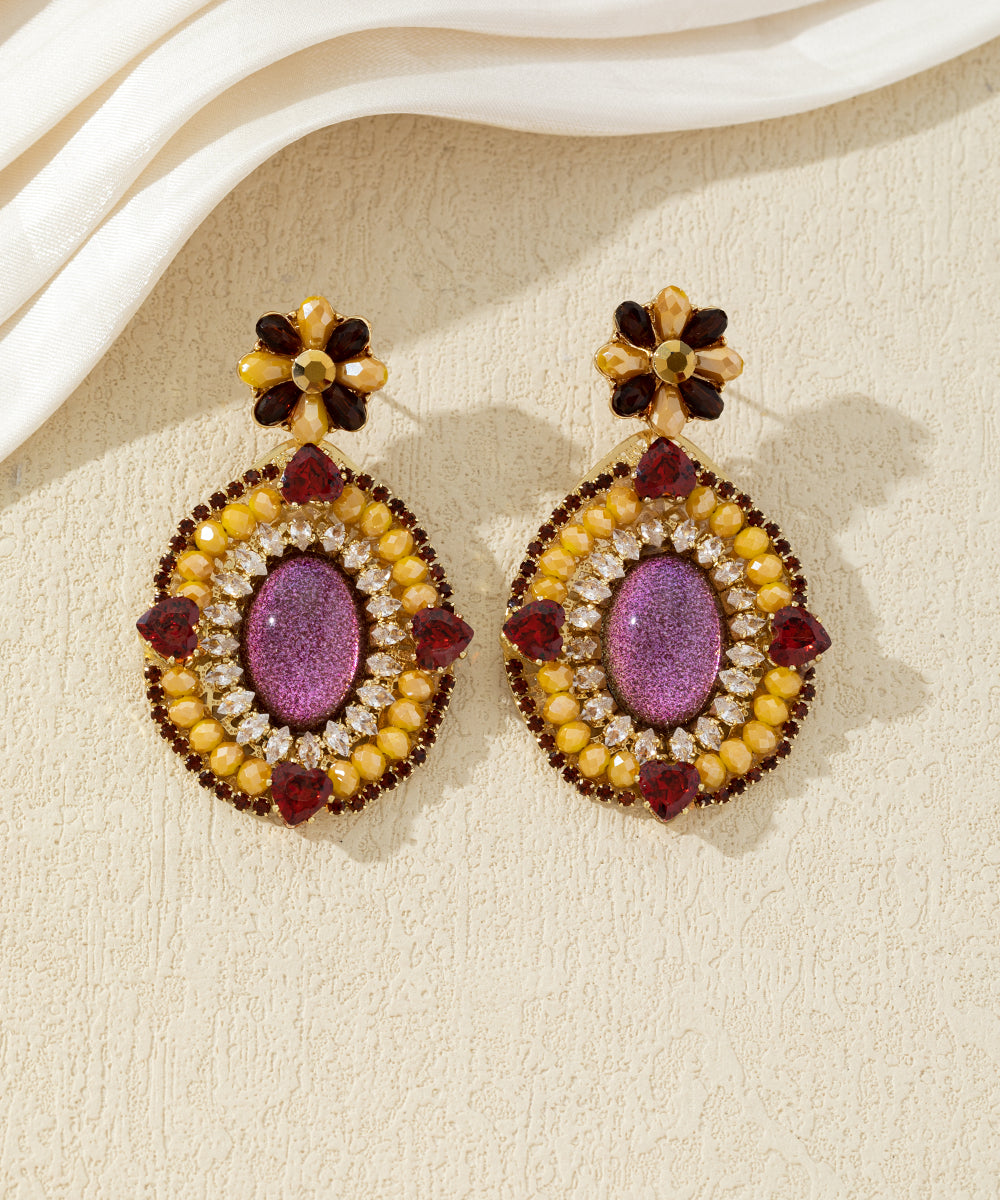 Boucles d’oreilles pendantes colorées – 27AHBOL011