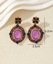 Boucles d’oreilles pendantes colorées – 27AHBOL011