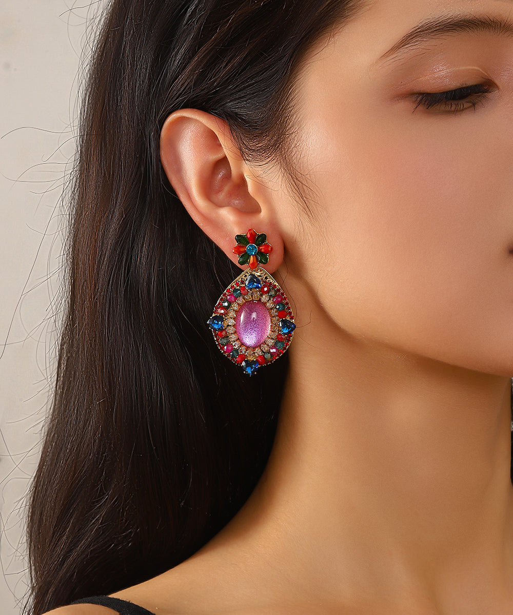 Boucles d’oreilles pendantes colorées – 27AHBOL011