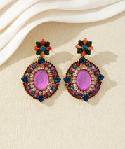 Boucles d’oreilles pendantes colorées – 27AHBOL011