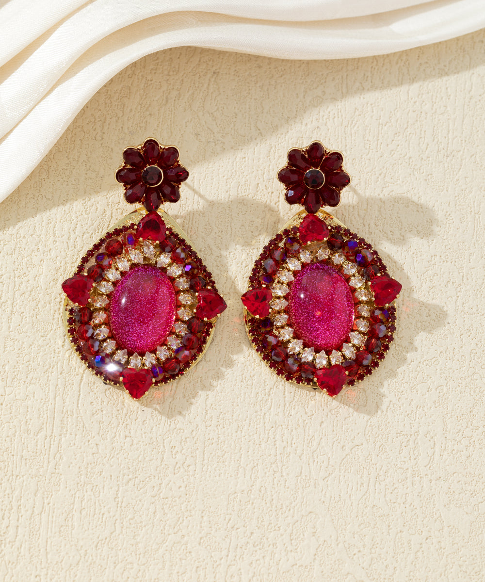 Boucles d’oreilles pendantes colorées – 27AHBOL011