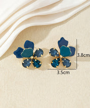 Boucles d’oreilles fleurs multicolores – 27AHBOL015