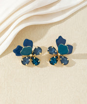 Boucles d’oreilles fleurs multicolores – 27AHBOL015