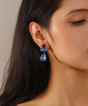 Boucles d’oreilles ornées de cristaux en verre – 27AHBOL016