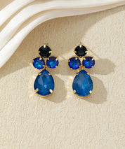 Boucles d’oreilles ornées de cristaux en verre – 27AHBOL016
