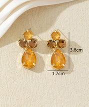 Boucles d’oreilles ornées de cristaux en verre – 27AHBOL016