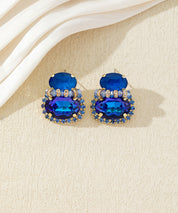 Boucles d’oreilles pendantes à cristaux colorés – 27AHBOL018