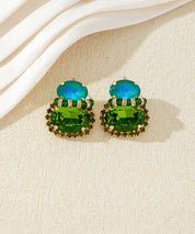 Boucles d’oreilles pendantes à cristaux colorés – 27AHBOL018