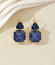Boucles d’oreilles pendantes à cristaux colorés –27AHBOL021