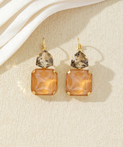 Boucles d’oreilles pendantes à cristaux colorés –27AHBOL021