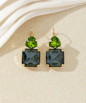 Boucles d’oreilles pendantes à cristaux colorés –27AHBOL021