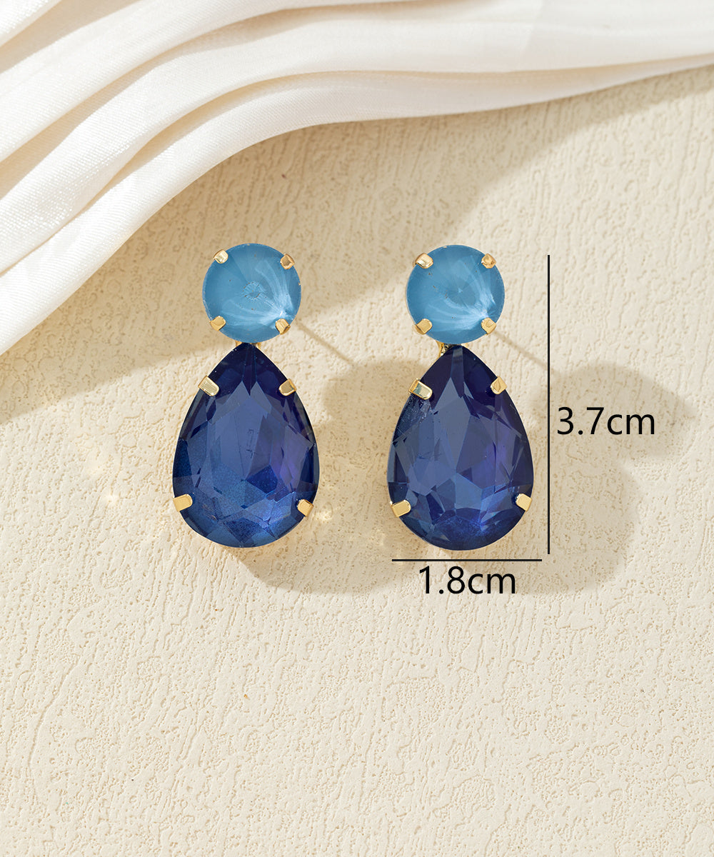 Boucles d’oreilles pendantes en verre – 27AHBOL022