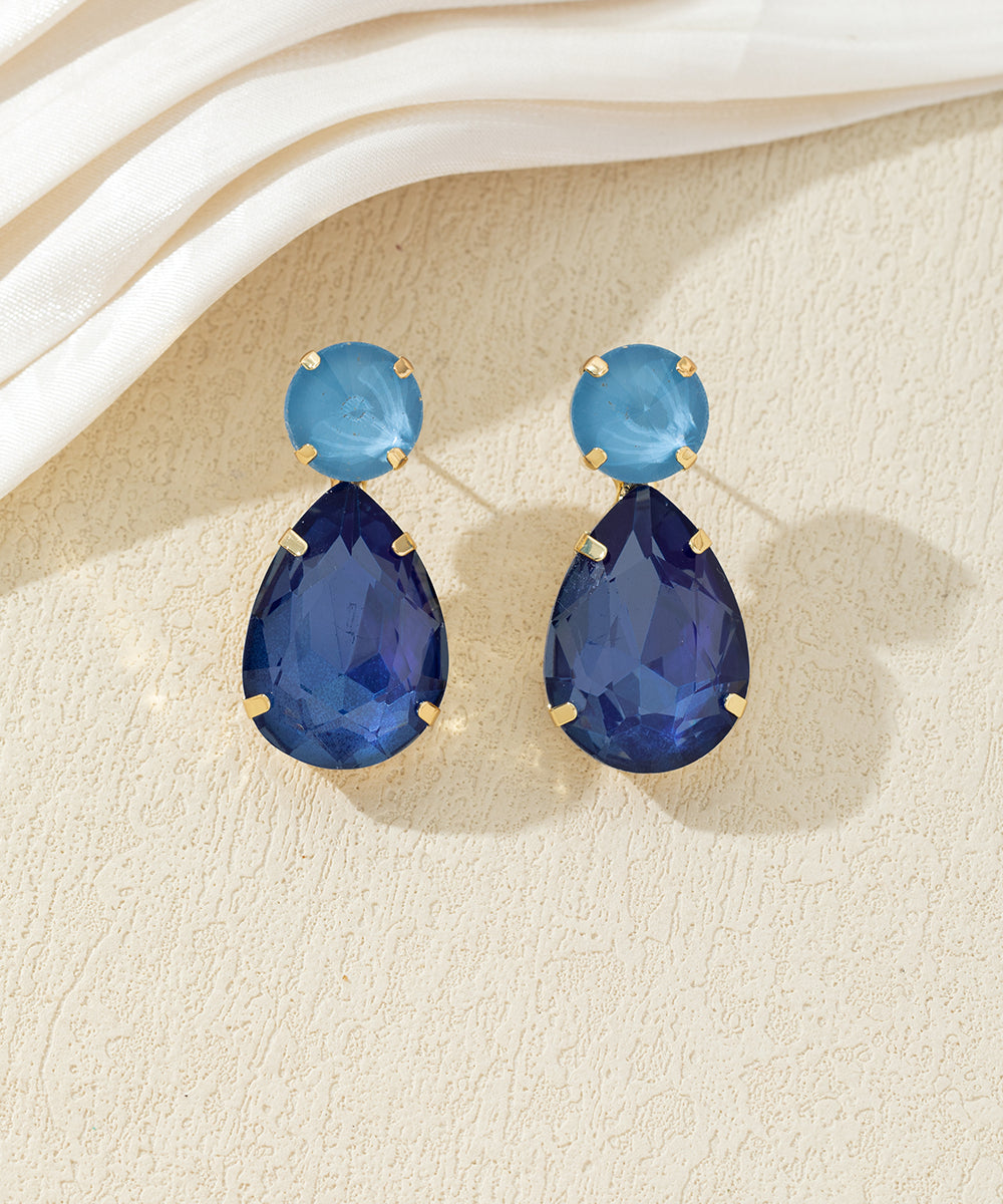 Boucles d’oreilles pendantes en verre – 27AHBOL022