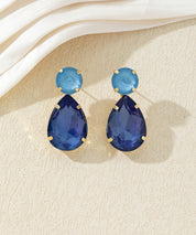 Boucles d’oreilles pendantes en verre – 27AHBOL022