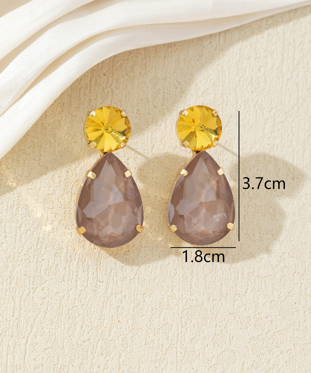 Boucles d’oreilles pendantes en verre – 27AHBOL022