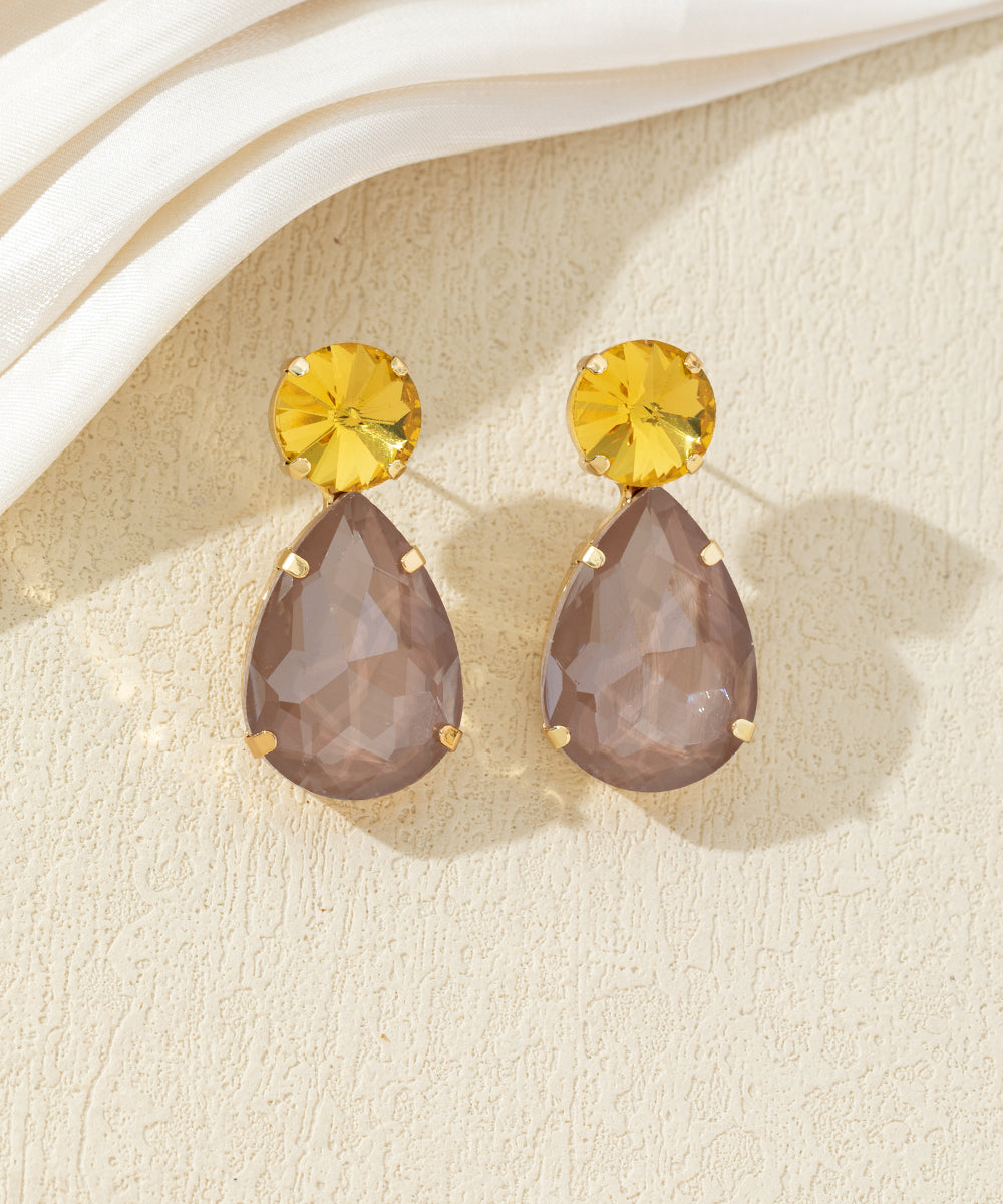 Boucles d’oreilles pendantes en verre – 27AHBOL022