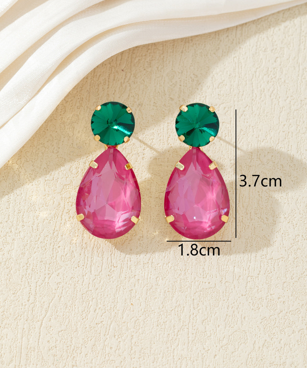 Boucles d’oreilles pendantes en verre – 27AHBOL022