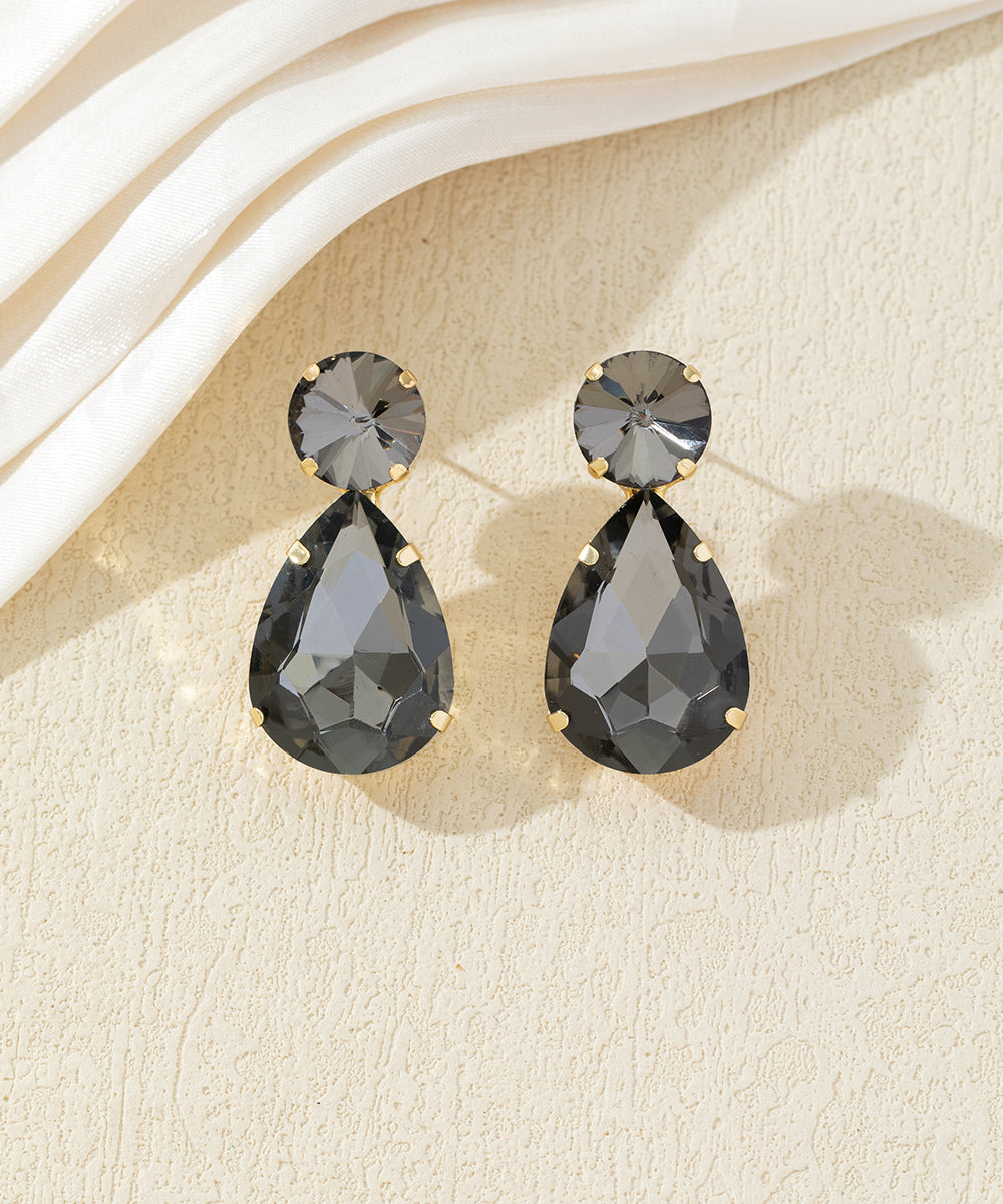 Boucles d’oreilles pendantes en verre – 27AHBOL022