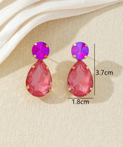 Boucles d’oreilles pendantes en verre – 27AHBOL022