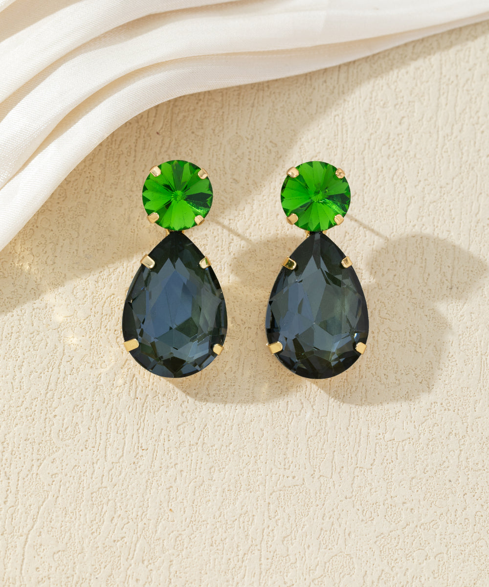 Boucles d’oreilles pendantes en verre – 27AHBOL022