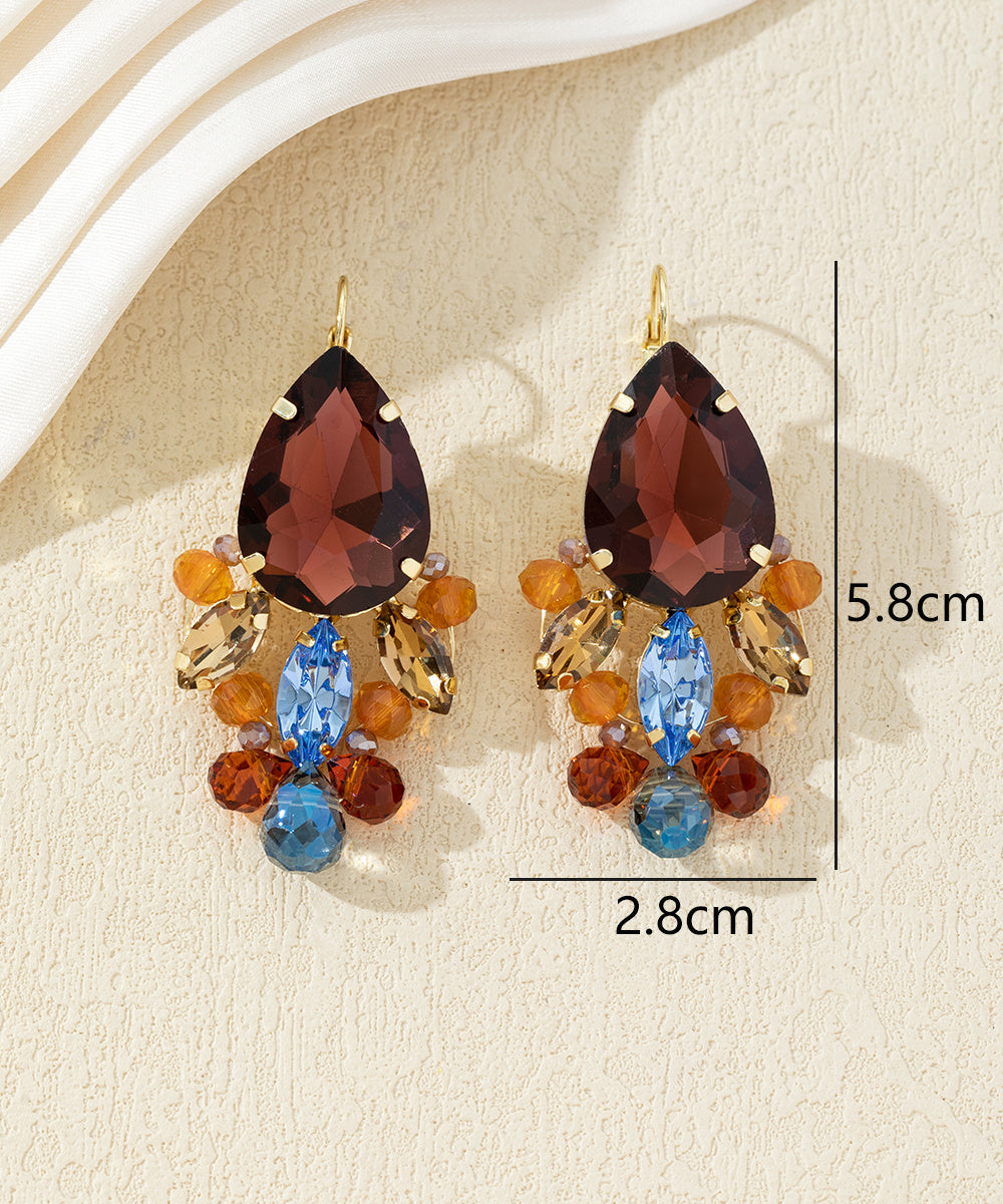 Boucles d’oreilles pendantes dormeuse goute – 27AHBOL024