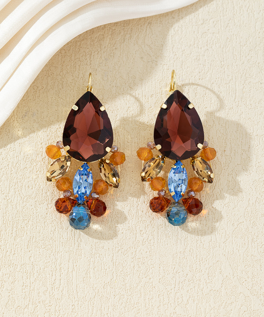 Boucles d’oreilles pendantes dormeuse goute – 27AHBOL024