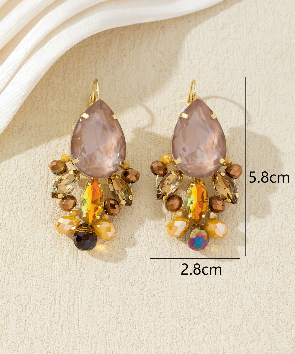 Boucles d’oreilles pendantes dormeuse goute – 27AHBOL024