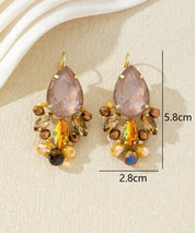 Boucles d’oreilles pendantes dormeuse goute – 27AHBOL024