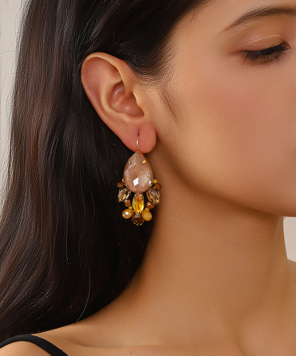 Boucles d’oreilles pendantes dormeuse goute – 27AHBOL024